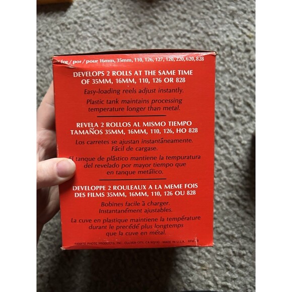 Yankee Master Developing Tank Roll Film RFM-18 w/2 Reels Develop 2 Rolls At Once - Picture 2 of 6